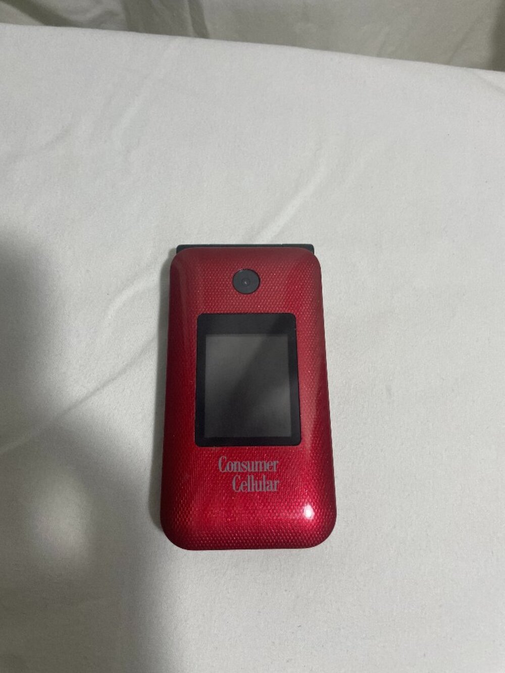 Consumer Cellular Red Flip Phone Powers On Front Screen Not Working Parts Repair